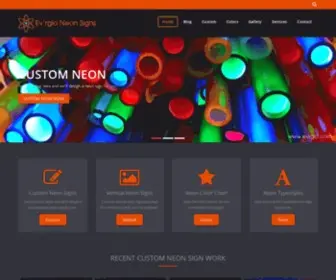 Custom-Neon-Signs.com(Ev'rglo Custom Neon Signs) Screenshot