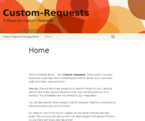 Custom-Requests.com(A Place For Custom Requests) Screenshot