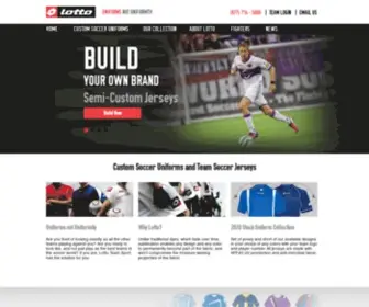 Custom-Soccer.com(Custom Soccer Uniforms) Screenshot