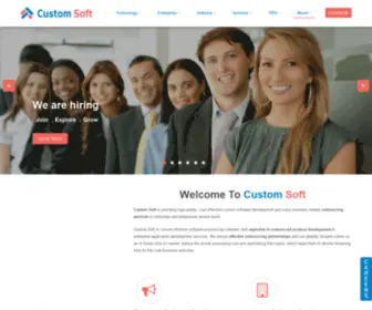 Custom-Soft.com(Offshore Software Development Company) Screenshot
