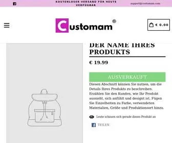 Customam.com(customam) Screenshot