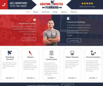 Customandmasterplumbing.com(Custom and Master Plumbing) Screenshot