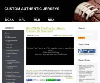 CustomauthenticJerseys.com(Custom Authentic Jerseys) Screenshot