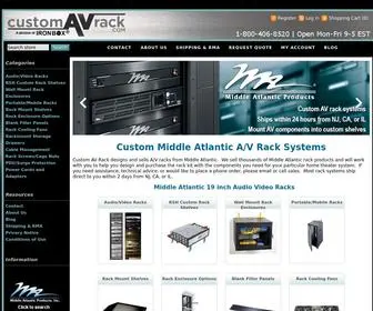 Customavrack.com(Middle Atlantic A/V Racks) Screenshot