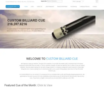 Custombilliardcue.com(Custombilliardcue) Screenshot