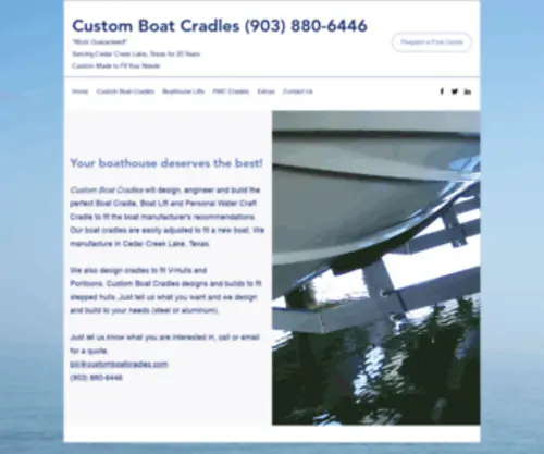 Customboatcradles.com(Customboatcradles) Screenshot