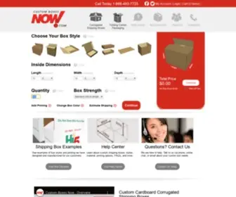 Customboxesnow.com(Custom Shipping Boxes & Packaging) Screenshot
