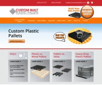 Custombuiltpallets.com(Plastic Pallets Custom Built to any spec) Screenshot