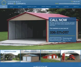 Custombuiltshedsandcarports.com(Custom Built Sheds & Carports) Screenshot