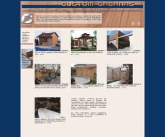 Customcabanas.com(Custom Cabanas) Screenshot