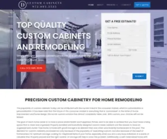 Customcabinetsdallastx.com(Custom Cabinets) Screenshot