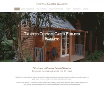 Customcabins.nz(Custom Cabins Waikato) Screenshot