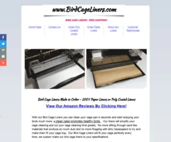 Customcageliners.com(Custom Cage Liners) Screenshot