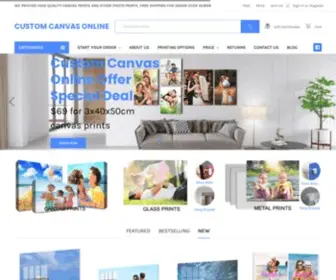 Customcanvasonline.com.au(Custom Canvas Online) Screenshot