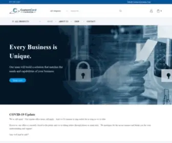 Customcardcanada.com(Custom card canada) Screenshot