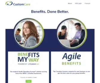 Customcare.ca(Landing) Screenshot