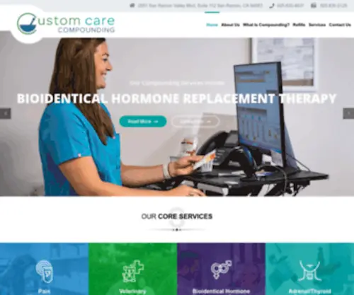 Customcarecompounding.com(Custom Care Pharmacy) Screenshot