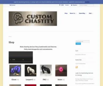 Customchastity.com(Custom Chastity) Screenshot