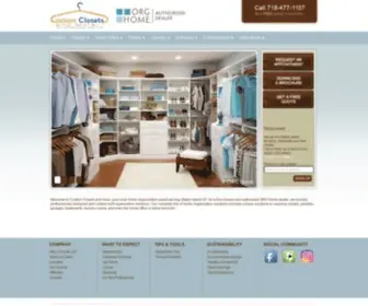 Customclosetsandmore.com(Custom Closets and more) Screenshot