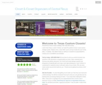 Customclosetstexas.com(Closet & Closet Organizers of Central Texas) Screenshot