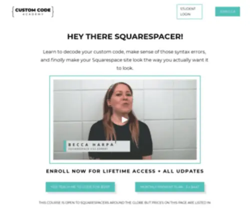 Customcodeacademy.com(Custom Code Academy) Screenshot
