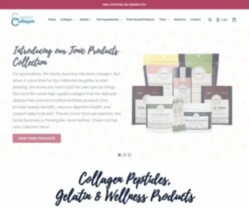 Customcollagenshop.com(Custom Collagen) Screenshot