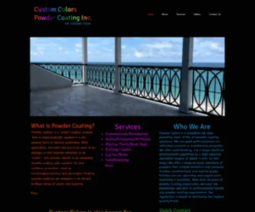 Customcolorspowdercoating.com(Customcolorspc) Screenshot