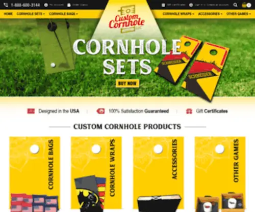 Customcornhole.com(Custom Cornhole) Screenshot