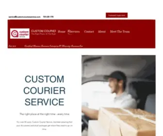 Customcourierservice.com(Custom Courier Service) Screenshot