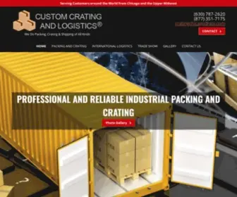 Customcratingandlogistics.com(Shipping Company) Screenshot