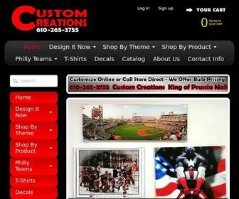 Customcreationsnow.com(Custom Creations) Screenshot