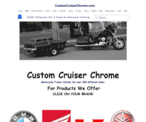 Customcruiserchrome.com(Chromed Motorcycle Trailer Hitches) Screenshot