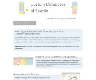 Customdatabasesofseattle.com(Custom Databases of Seattle) Screenshot