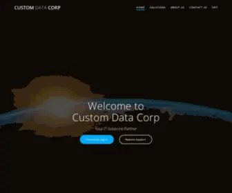 Customdatacom.com(Your IT Solutions Partner) Screenshot