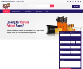 Customdeluxeboxes.com(Custom Product Boxes) Screenshot