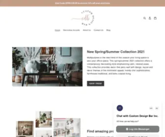 Customdesignbar.com(Custom Design Bar Inc) Screenshot
