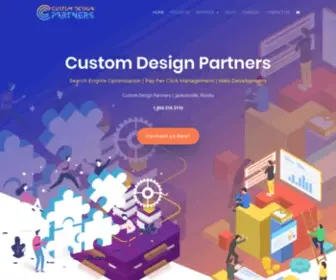 Customdesignpartners.com(Jacksonville Website Design Company) Screenshot