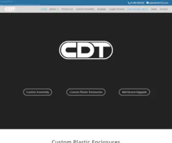 Customdesigntechnologies.com(CustomDesignTechnolgies (CDT) custom plastic Enclosures/PCB/Keypads) Screenshot