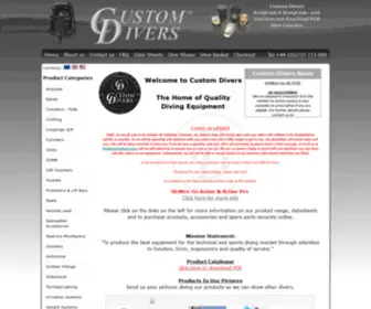 Customdivers.com(Technical Diving & Sport Diving Equipment from Custom Divers) Screenshot