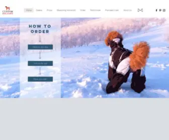 Customdogcoats.com(Custom Dog Coats) Screenshot