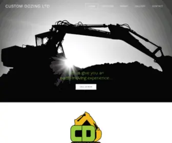 Customdozing.com(Excavation services) Screenshot