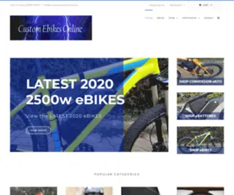 Customebikesonline.com(Custom eBikes Online) Screenshot