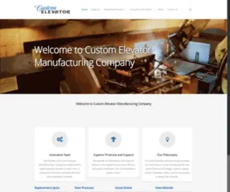 Customelevatorinc.com(Custom Elevator) Screenshot