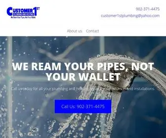 Customer1STplumbing.ca(Plumber Sydney) Screenshot