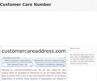 Customercareaddress.com(Customer Care Number) Screenshot