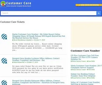 Customercarefind.com(Customer Care Number) Screenshot