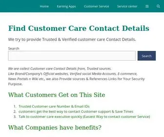 Customercarehotline.com(Customer Care Number) Screenshot