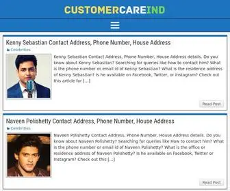 Customercareind.com(Customer Care India) Screenshot