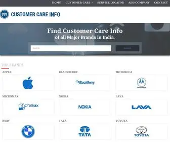 Customercareinfo.in(Customer Care) Screenshot