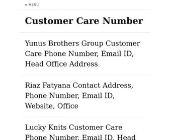 Customercarepk.com(Customer Care Number) Screenshot
